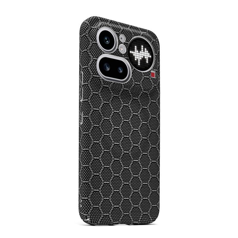 Magnetic Case For Nothing Phone 4a Pro Case For Magsafe Embossed Carbon Fiber Striped Pattern PC Hard Cover