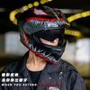 Full Face Motorcycle Helmet With Flip-Up Visor 3C DOT Certified ABS Winter Warm All Season Mens Riding