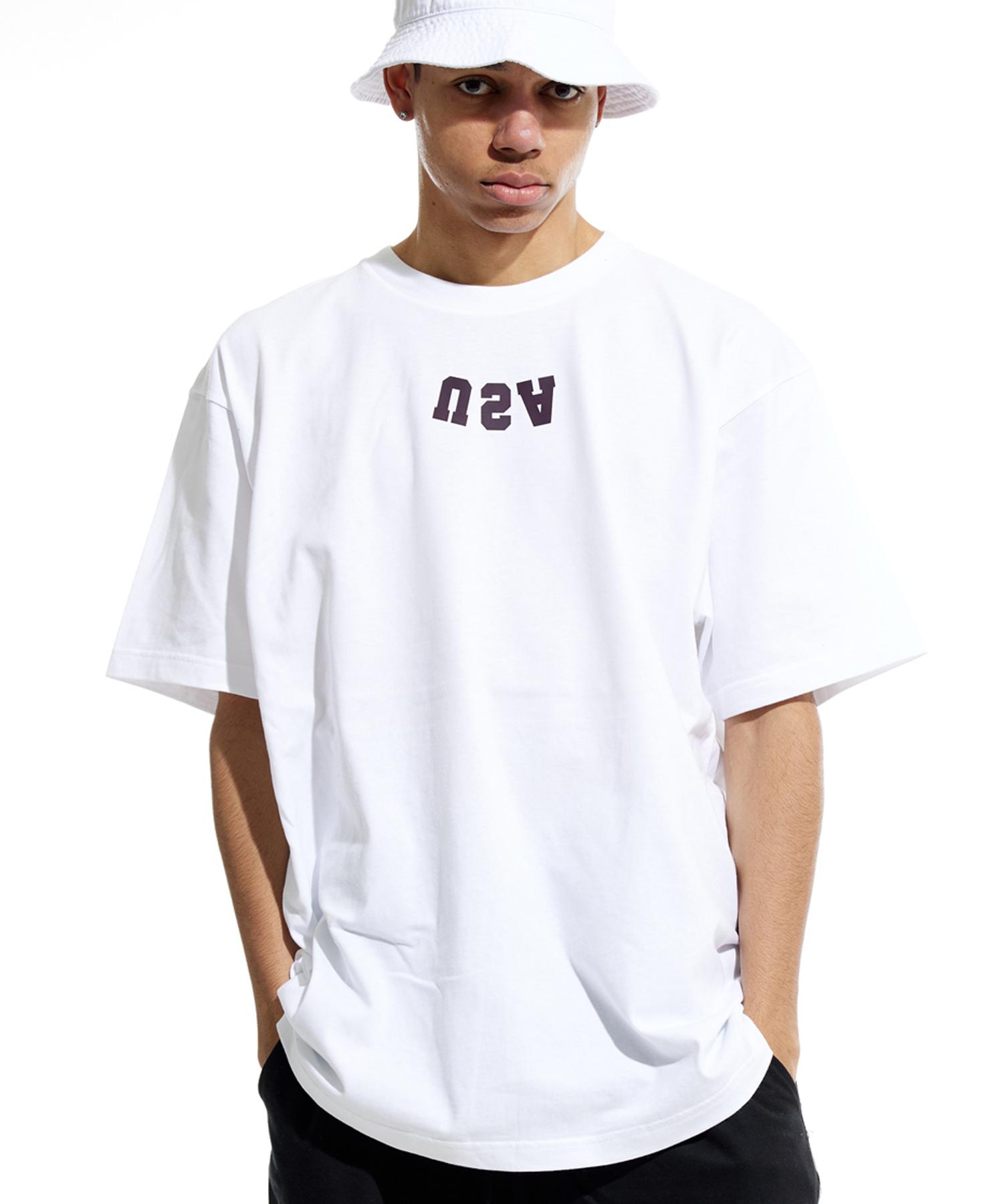 Cream Soda Lab Reverse Usa Small Logo Short Sleeve T-Shirt White L