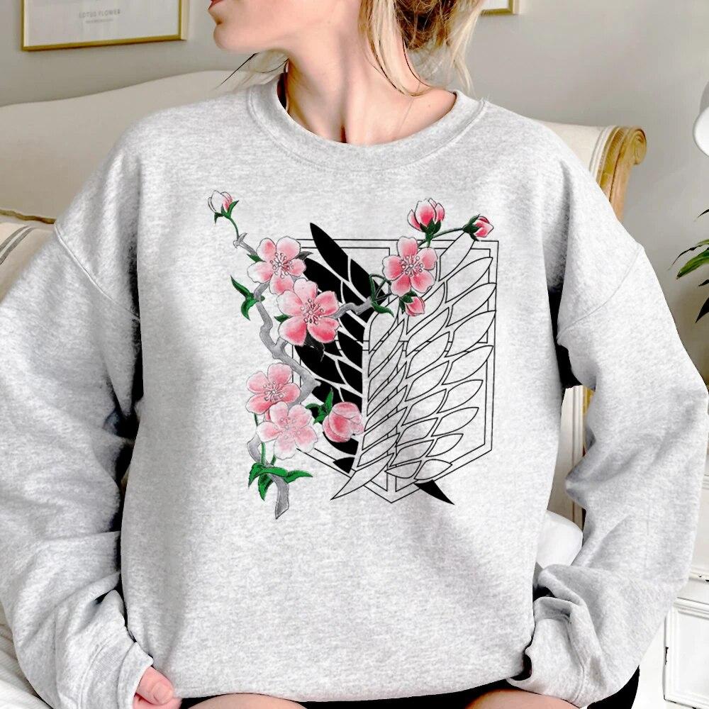 Атака Титанов Эрен толстовки женские корейский стиль аниме уличная винтажные толстовки — фото 22