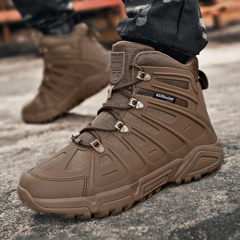 Breathable Outdoor Military Combat Hiking Boots - Wear-resistant, Large Size, Russian Special Forces Style