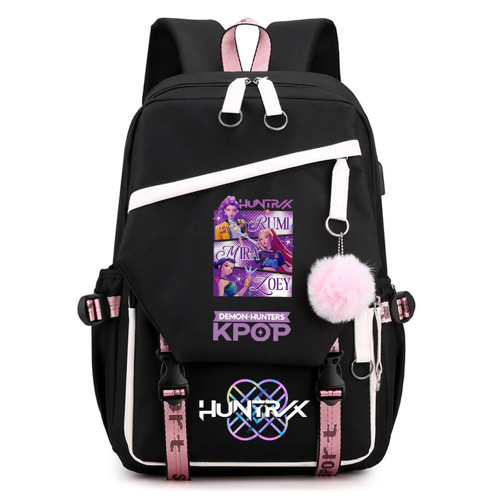 Anime Kpop Demon Hunters Printed Large Capacity Backpack for Teenger Student Girl Boy Schoolbag Bookbag Kid Gift Women Waterproof Travel Bag Mochila