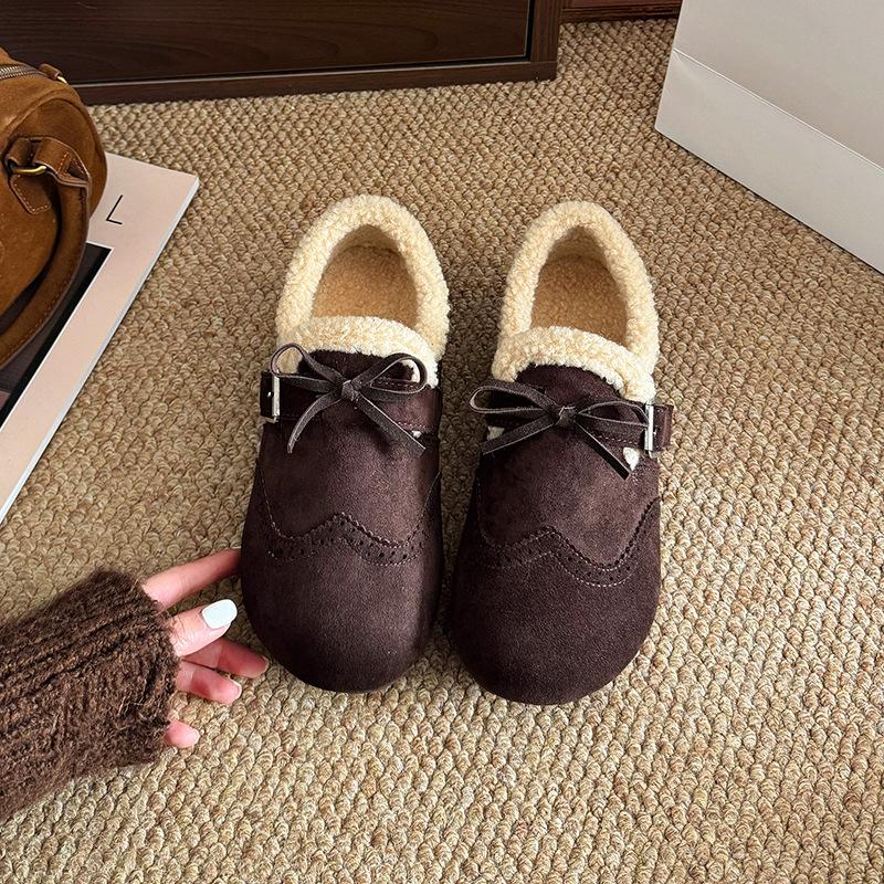 

Women s fur one thick bottom heightening winter lightweight padded warm snow boots non-slip wear casual sports cotton shoes 40 темно-коричневого кольору