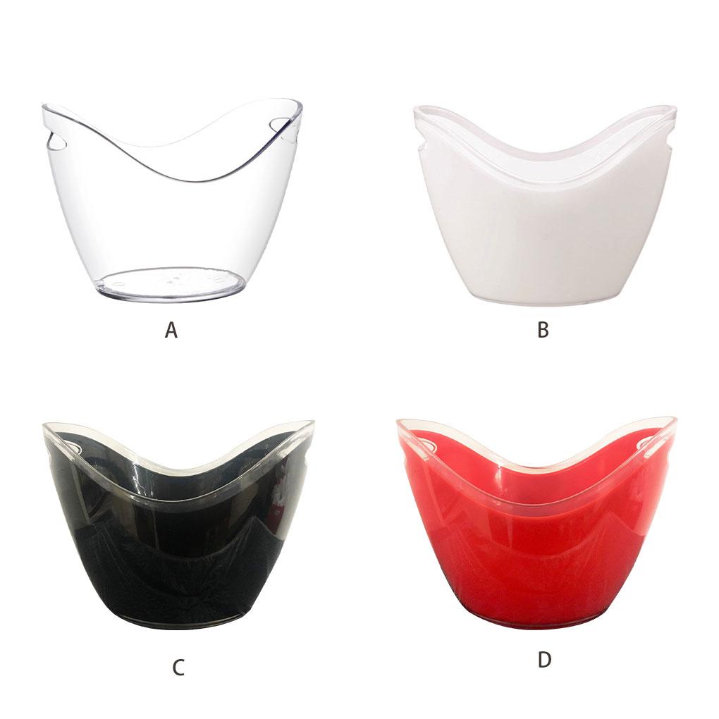 Universal-Eiskübel aus Kunststoff für gekühlte und erfrischende Getränke, Party-Bar, Bier, Weinkühler, leicht zu reinigen