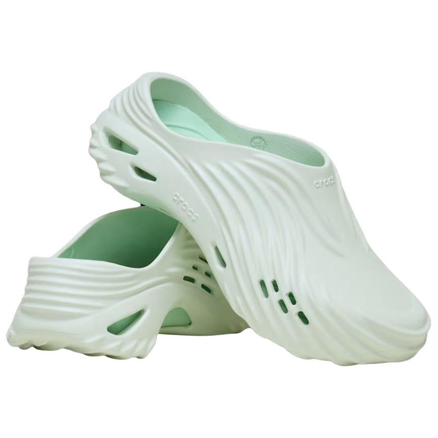 Crocs Echo Wave Fashion Comfortable Simple Trendy Personality Clogs Unisex Clogs Light-Green 210521-3YF