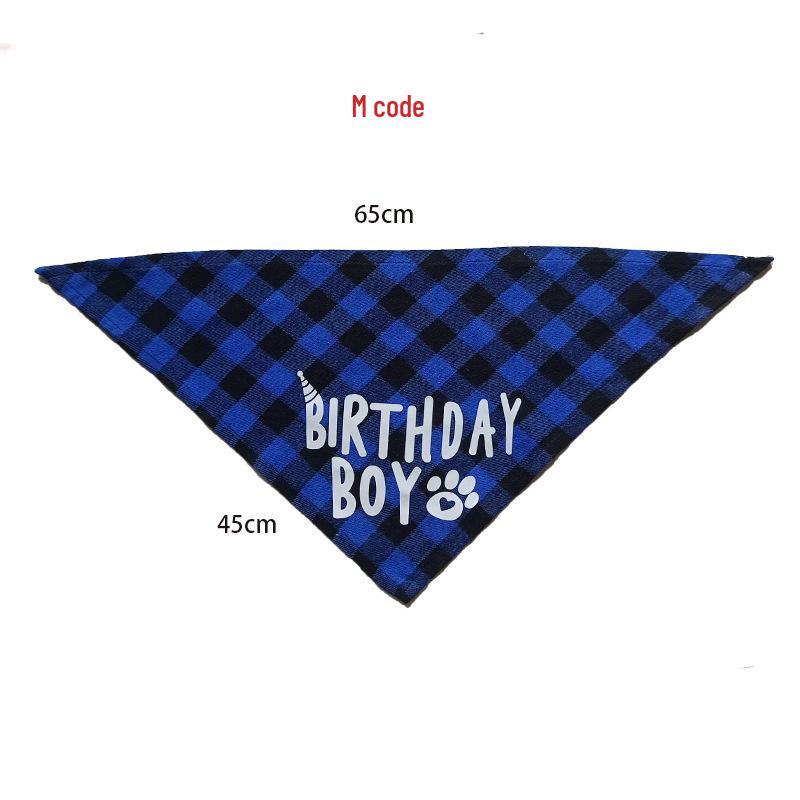 Pet Birthday Set: Dog Bib, Hat, Banner, Number Flags, Party Props
