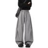 Americké plisované šavlové kalhoty pánské trendy značka ins splývavé high-end široké kalhoty retro volné rovné ležérní kalhoty