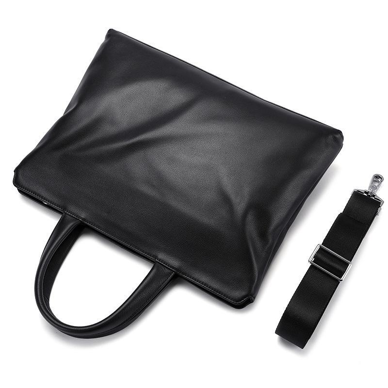 Geantă de mână tip servietă mare pentru bărbați din piele naturală - Geantă versatilă din piele de vacă pentru laptop