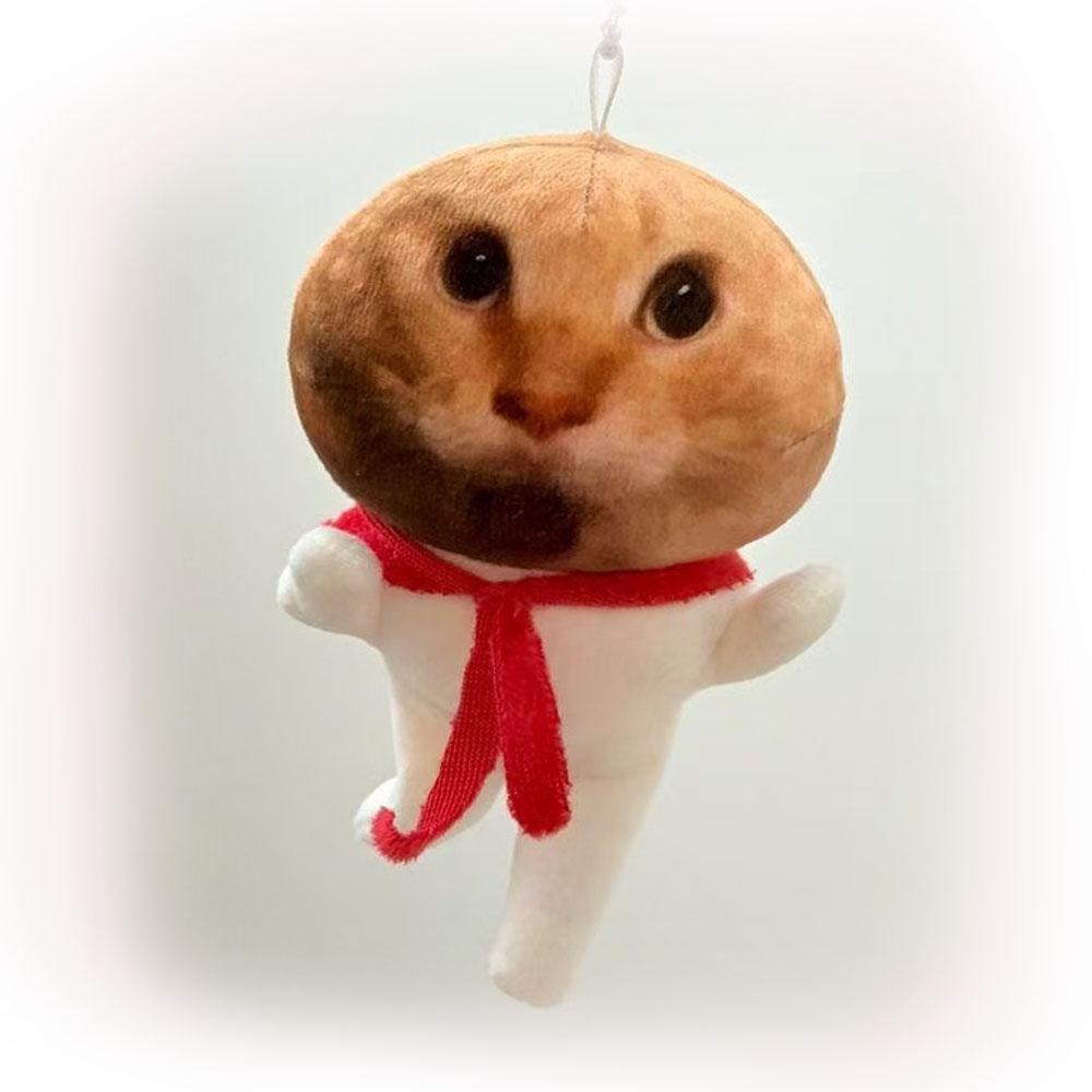 

Green alien cat plush doll humorous creative changeable shape pendant rag doll designed for pouch decoration great for daily use 10CM