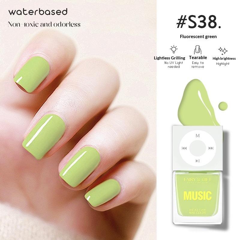 Water-based Nail Polish, No Baking Required, Long-lasting, Quick-drying, Peelable, Odorless, Brightens Hands and Feet.