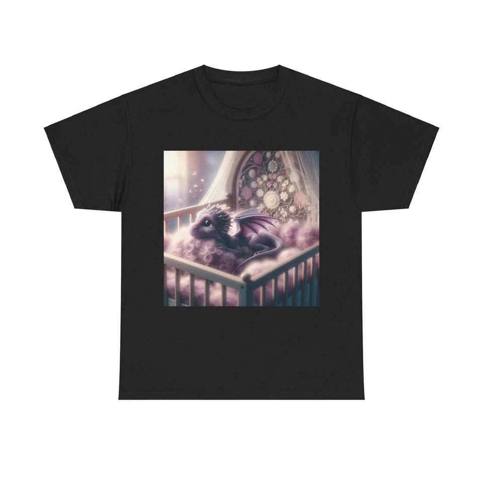 Unisex Adult T Shirt Newborn Dragon Cozy Baby Bed 4XL