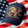 Trucker Hat Adjustable Us 250th Anniversary Cap Anniversary Tribute Hat Historic Embroidered Sunshade Cap For Patriotic Citizens