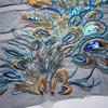 1Pc Peacock Embroidery Lace Patches Sewing Applique DIY Wedding Dress Decoration