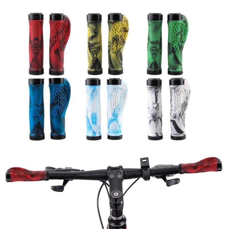 Comfortable NonSlip Bicycles Handlebar Grips Nonslip Cycling Handlebar Sleeve Bilateral Locks Bikes Handlebar Grips