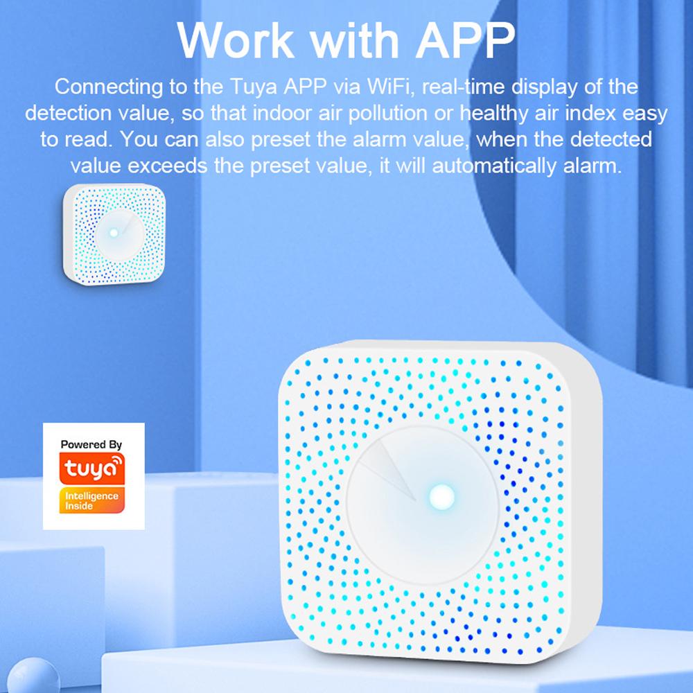 Tuya WiFi inteligentní monitor kvality vzduchu 6 v 1 Air Housekeeper