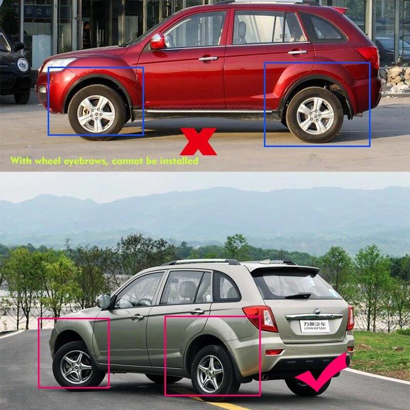 Mudflaps FOR Lifan X60 2011-2015 Mudguards Fender Mud Flap Guard Splash Mudguard Car Accessories Auto Styline Front Rear 4pcs