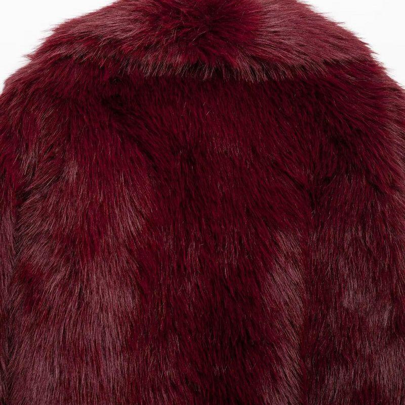 Kaslead New Arrival Women's Clothing Fashion Style Stylish Simple and Versatile Loose Temperament Furry Coat