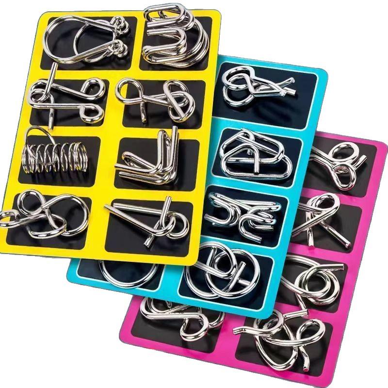 8-Piece Puzzle Set: Educational Toys for Children, Students, and Seniors
