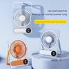 Ultra-Thin Rechargeable Transparent Desktop & Handheld Fan with Infinitely Variable Speed