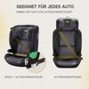 i-Size R129 Child Car Seat for 3.5 to 12 Years (100-150 cm), with Adjustable Backrest, Headrest, Side Impact Protection, Booster Seat (Black, ISOFIX)