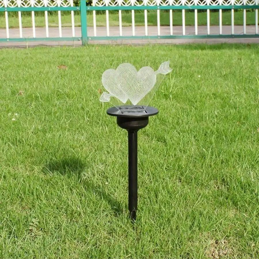 Acrylic Plug-in Solar Light - Auto Charge Simulated Exterior Light for Garden