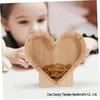Wooden Alphabet Piggy Bank: Transparent Coin Storage Box for Kids