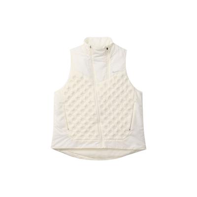Lässige Stehkragen Diagonal-Reißverschluss Design Daunenweste Damen Westen Weiß FB7607-110