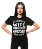 My Husband's Wife Is Freaking Awesome Shirt Funny Wife Shirt Wife Wifey Gifts