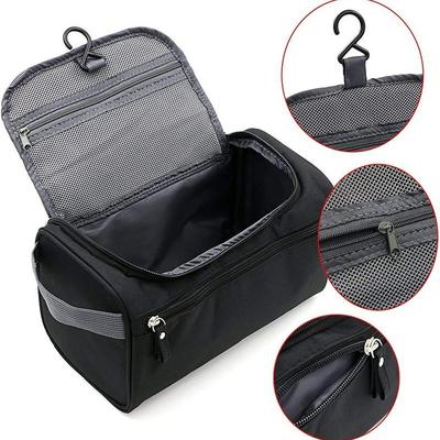 Trousse de toilette de voyage zippée, imperméable, pour homme et femme. Kit de maquillage et de cosmétiques.