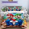 3pcs Super Mario Bedding Set. Soft and Comfortable with No Core Included (1x Duvet Cover + 2x Pillow Covers) Yy251010188