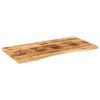 VidaXL Dessus de bureau avec courbe 120x50x2,5 cm manguier massif brut, dessus de table de remplacement, dessus de table de 370181