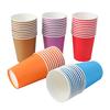 100 ks jednorázových papírových kelímků Dětské barevné 9 oz 250 ml barvitelné a pitelné papírové kelímky