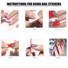 Gradient Nails Polish Sticker French Tip Gels Nail Strips Nails Polish Wraps Glossy Gels Nail Sticker Manicures Sticker