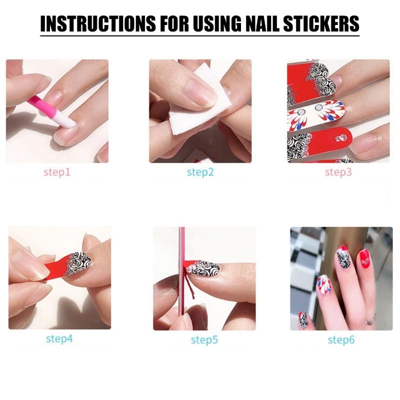 Gradient Nails Polish Sticker French Tip Gels Nail Strips Nails Polish Wraps Glossy Gels Nail Sticker Manicures Sticker
