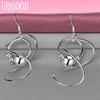 925 Sterling Silver Fashion Pendant Earrings Wedding Jewelry