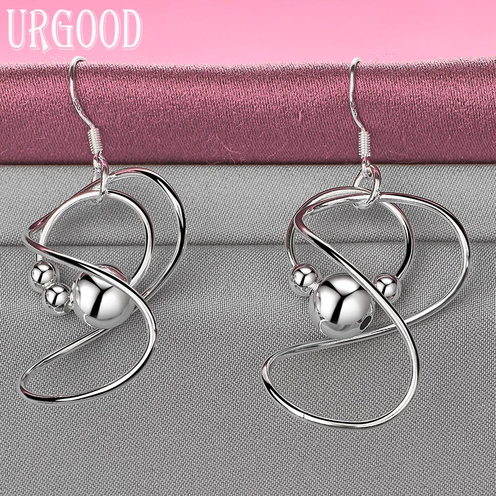 925 Sterling Silver Fashion Pendant Earrings Wedding Jewelry