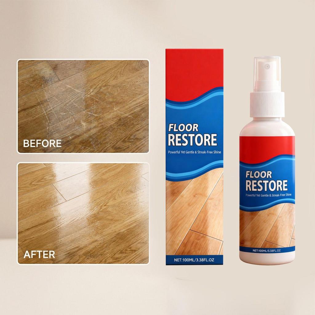 Wood Floor Restorer Professional Repair Cleaner Scratch Removal Wood Floor Spray for Tile Laminate Stone Living Room Kitchen