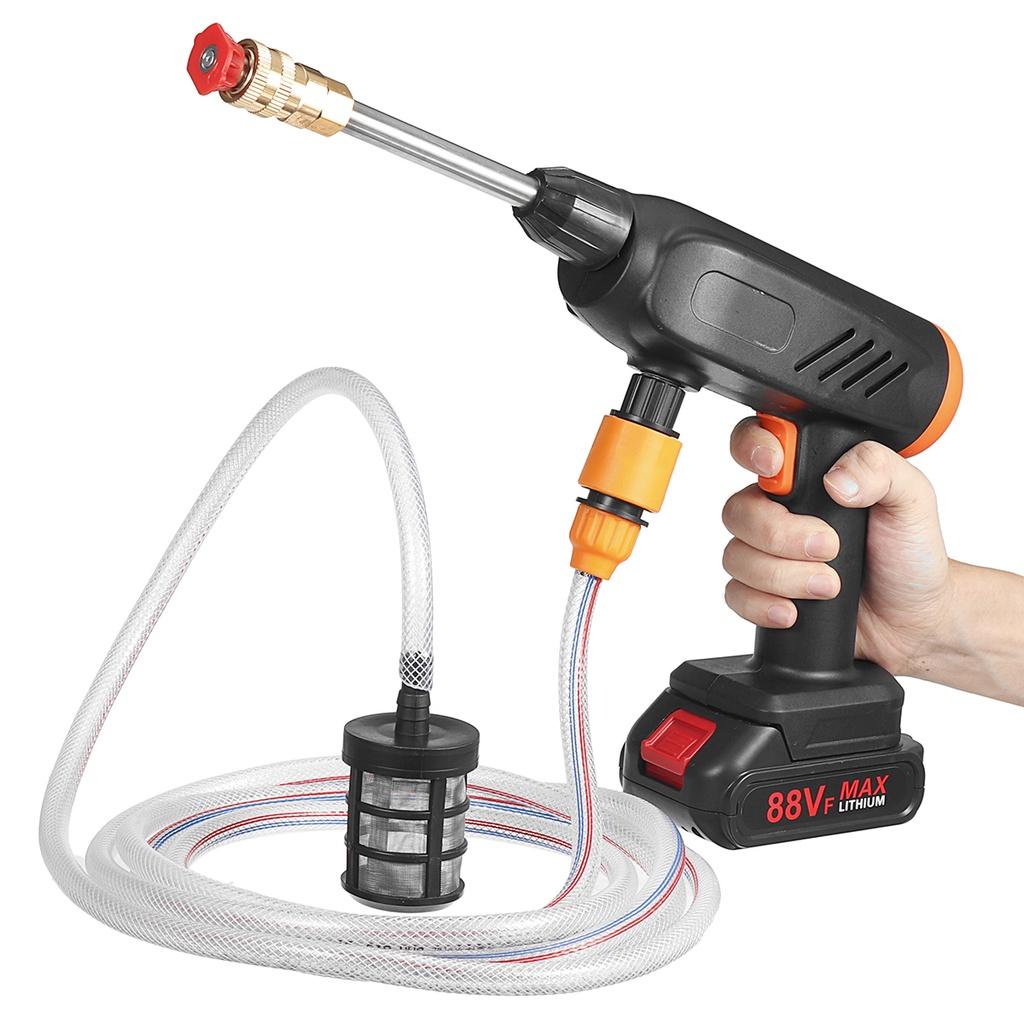 350W Portable Cordless High Pressure Washer High Pressure Foam Generator Car Wash Water Gun Spray Gun