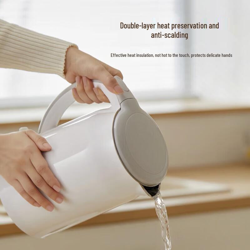 Joyoung 304 Stainless Steel Electric Kettle, Double-Layered Anti-Scald Design, High-Quality Temperature Control (Model K15FD-W611)