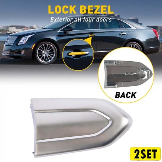 2Set FOR CADILLAC PREMIUM ESV ESCALADE LUXURY 2017- HANDLE DOOR KEY BEZEL CO