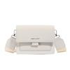 Textured bag messenger bag women's new solid color lazy wind shoulder small square bag fashion casual women's bag