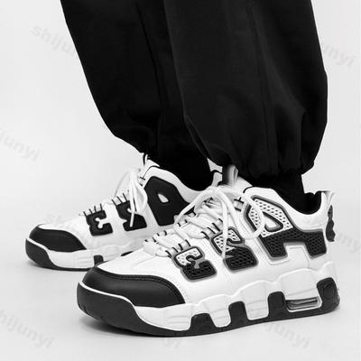 Mode 2025 Nieuwe Lente Heren Casual Schoenen Mode Veelzijdig Sport Hoogteverhogend Dikke Zool Comfortabel Antislip Vetersneakers