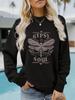 Women's Autumn/Winter Casual Long-sleeve Round Neck 'Gypsy Soul' Sweatshirt Hoodie