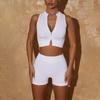 Autumn & Winter Women's Quick-Dry Yoga Set - Bra, Vest & Shorts