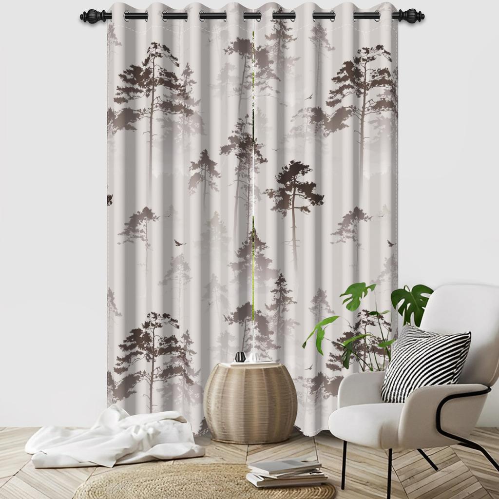 Set Of 2 Abstract Striped Pattern Curtains Multiple Colors Top Living Room Bedroom Decor Rod Pocket Curtain With Grommet Light Blocking Polyester