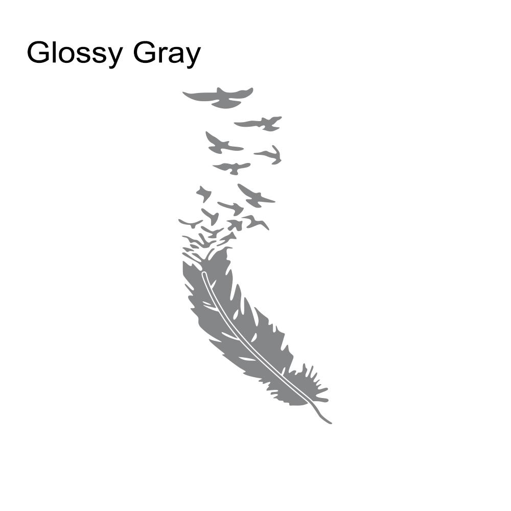 Creative Feather Car Sticker Waterproof Decals Personalize Styling Accessories For Skoda Seat VW Volkswagen Suzuki Smart Toyota