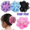 Girls Dance Pearl Hair Net Ballet Latin Performance Hair Pocket Daily Training Grade Bun Tool Children Styling Mesh Cover