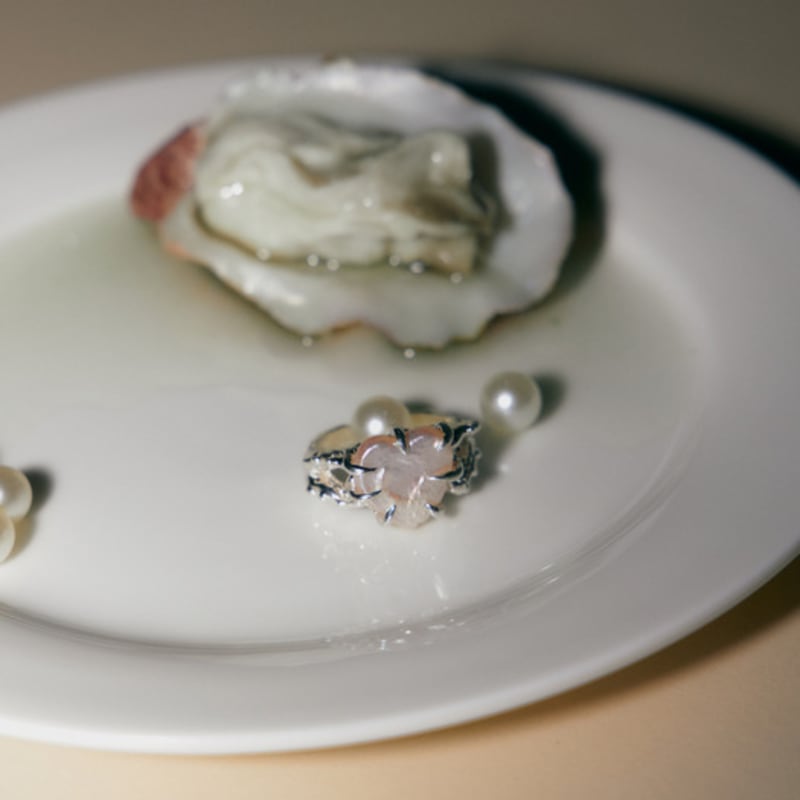 

fillow clasp pearl ring No. 11