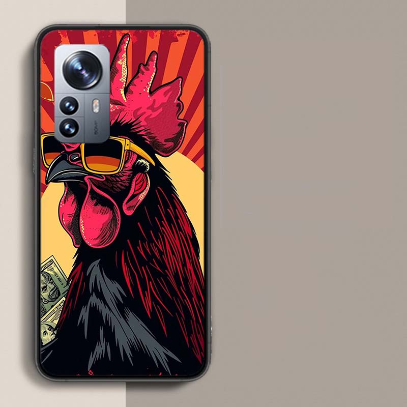 Cool Rooster Making Money Phone Case For Redmi Note 13 Pro Plus 14 Pro+ 12S 12 11S 11T 11E 11 10S 10 9S 9 Xiaomi Capa TPU