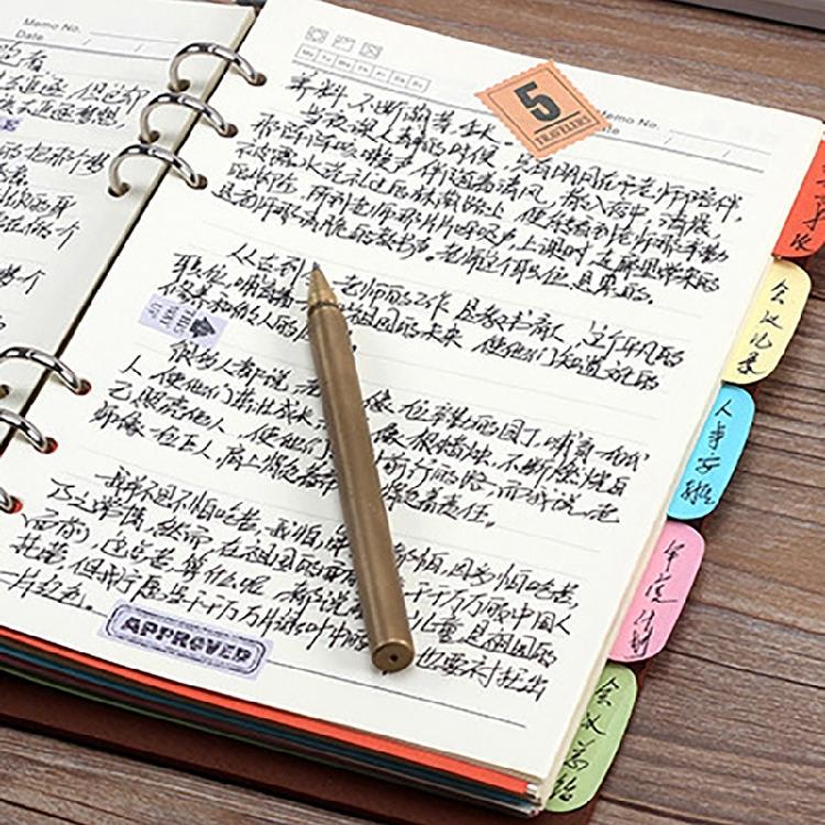 10Pcs A 5 A 6 B5 Binders Index Dividers Binders Dividers Binders Index Dividers for Travel Diary Journal